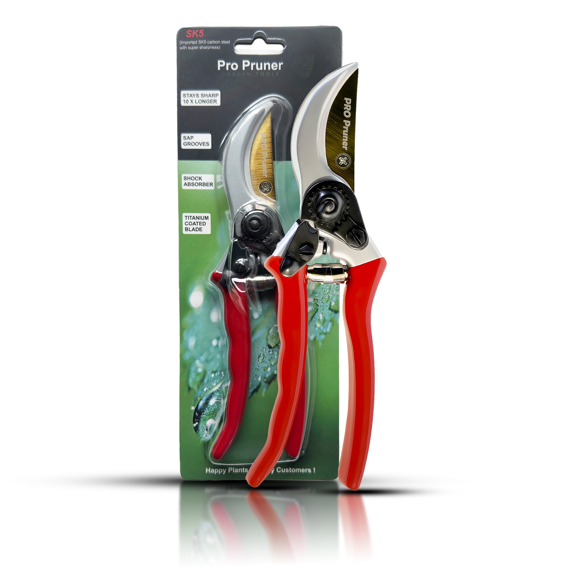 ClassicPRO Garden Shears -Titanium Blade - Heavy Duty Bypass Pruners for Trees, Plants, Shrubs - Pro Pruner