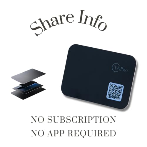 Digital Business Card NFC in Valet Size & Digital Business Card NFC- Mini for the Back of Your Phone or Laptop (Includes Sticker) - Pro Pruner