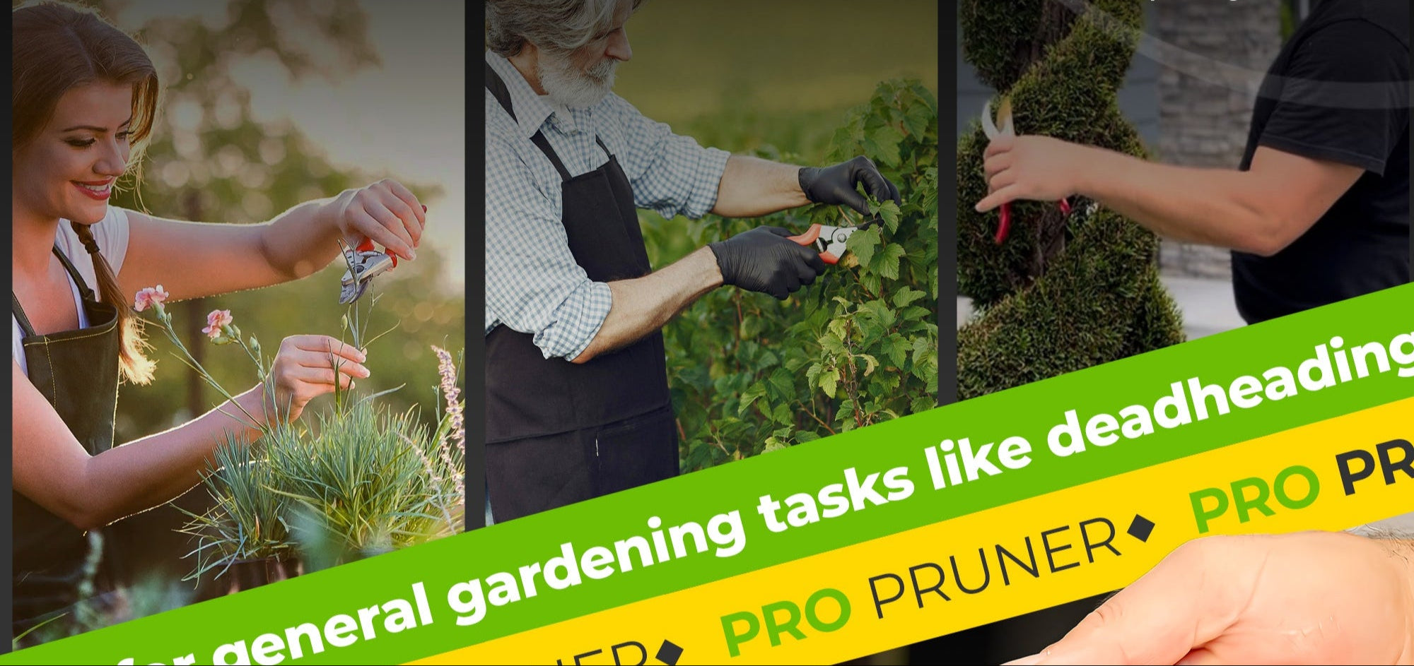 ClassicPRO Garden Shears -Titanium Blade - Heavy Duty Bypass Pruners for Trees, Plants, Shrubs - Pro Pruner