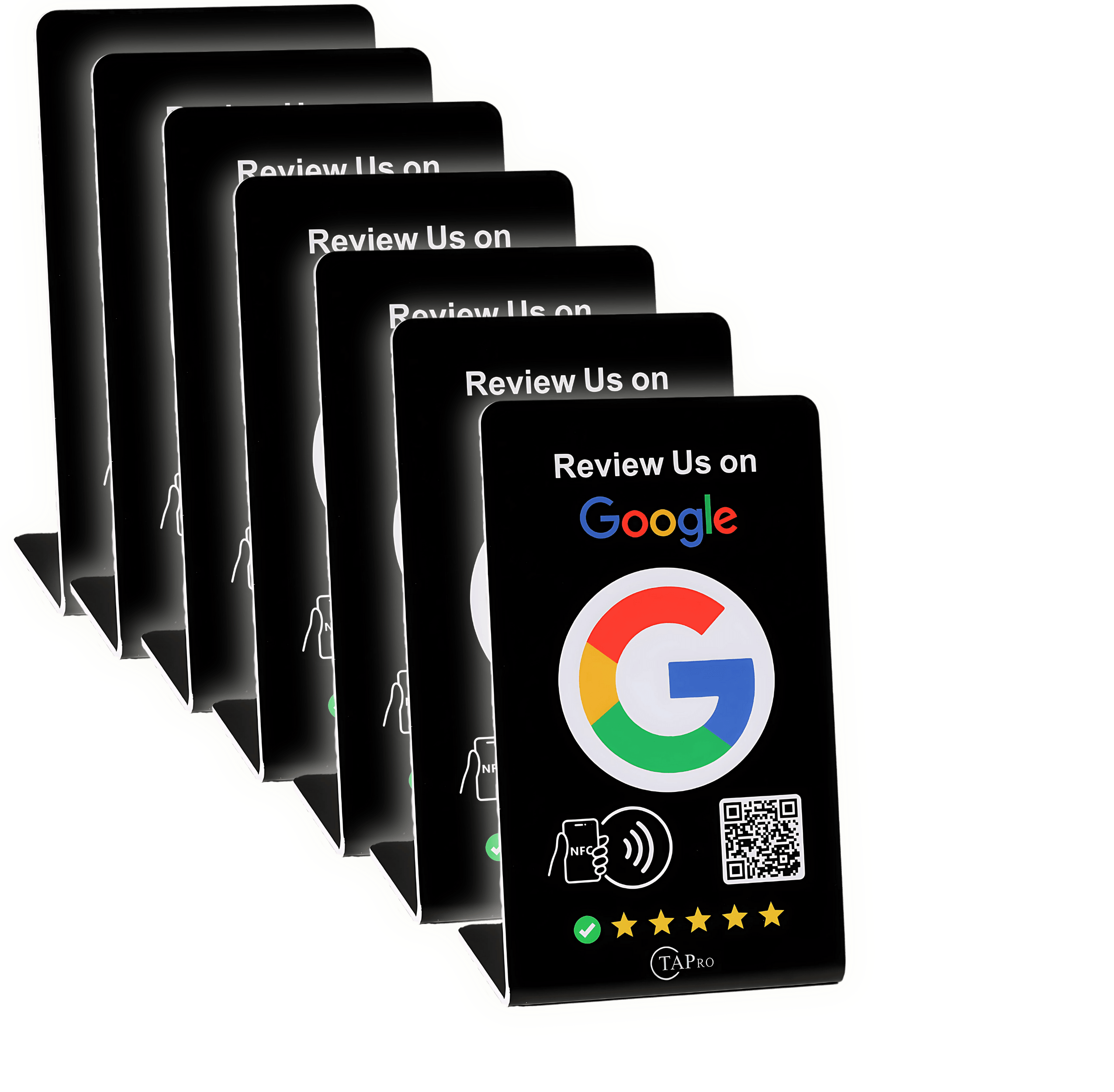 Google Review Stand Nfc with QR Code-TAPro (White) - Pro Pruner