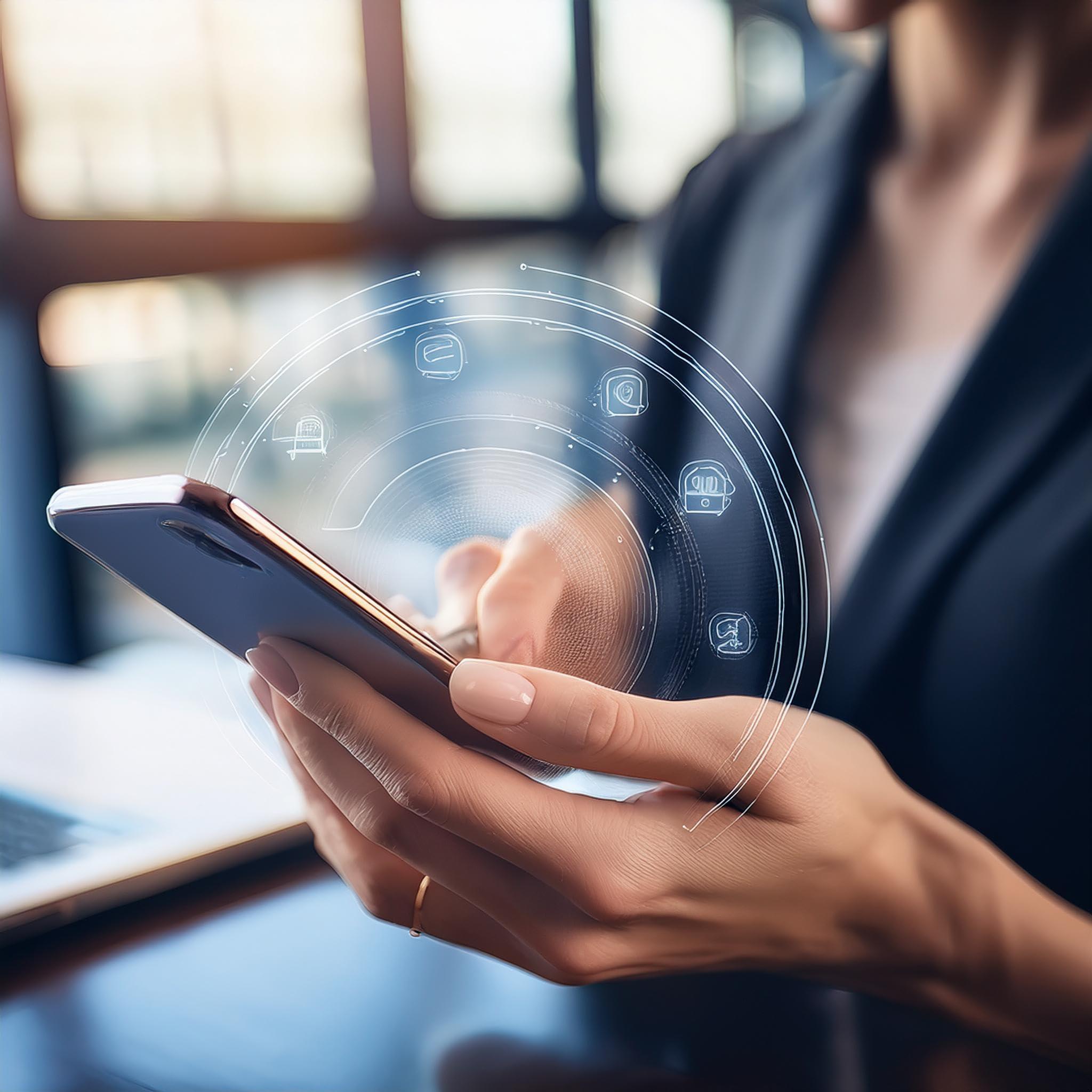 Digital Business Card NFC-Mini by TAPro, Contact Info via NFC Card Tap or Scan QR Code iPhone or Android - Pro Pruner