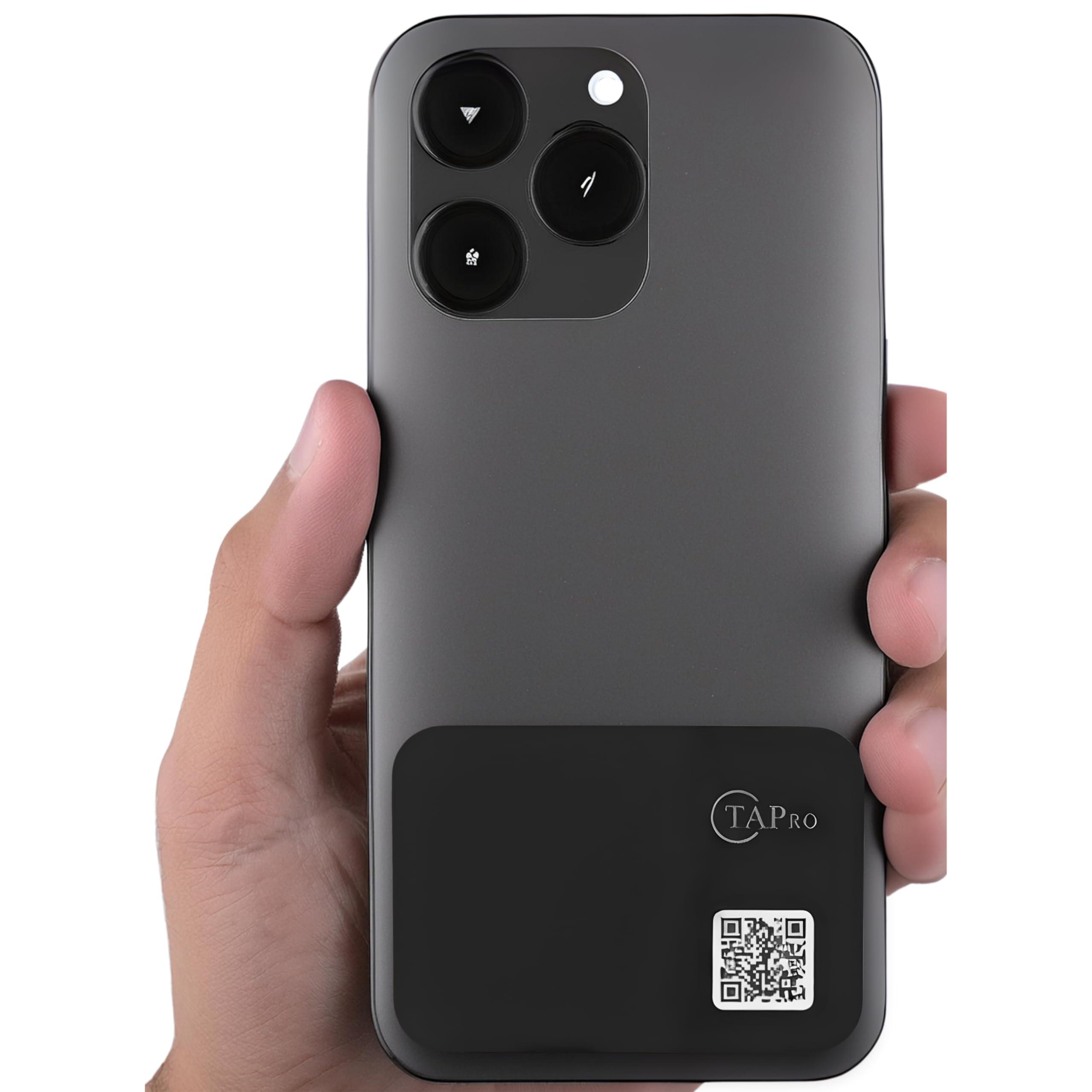 Digital Business Card NFC-Mini by TAPro, Contact Info via NFC Card Tap or Scan QR Code iPhone or Android - Pro Pruner