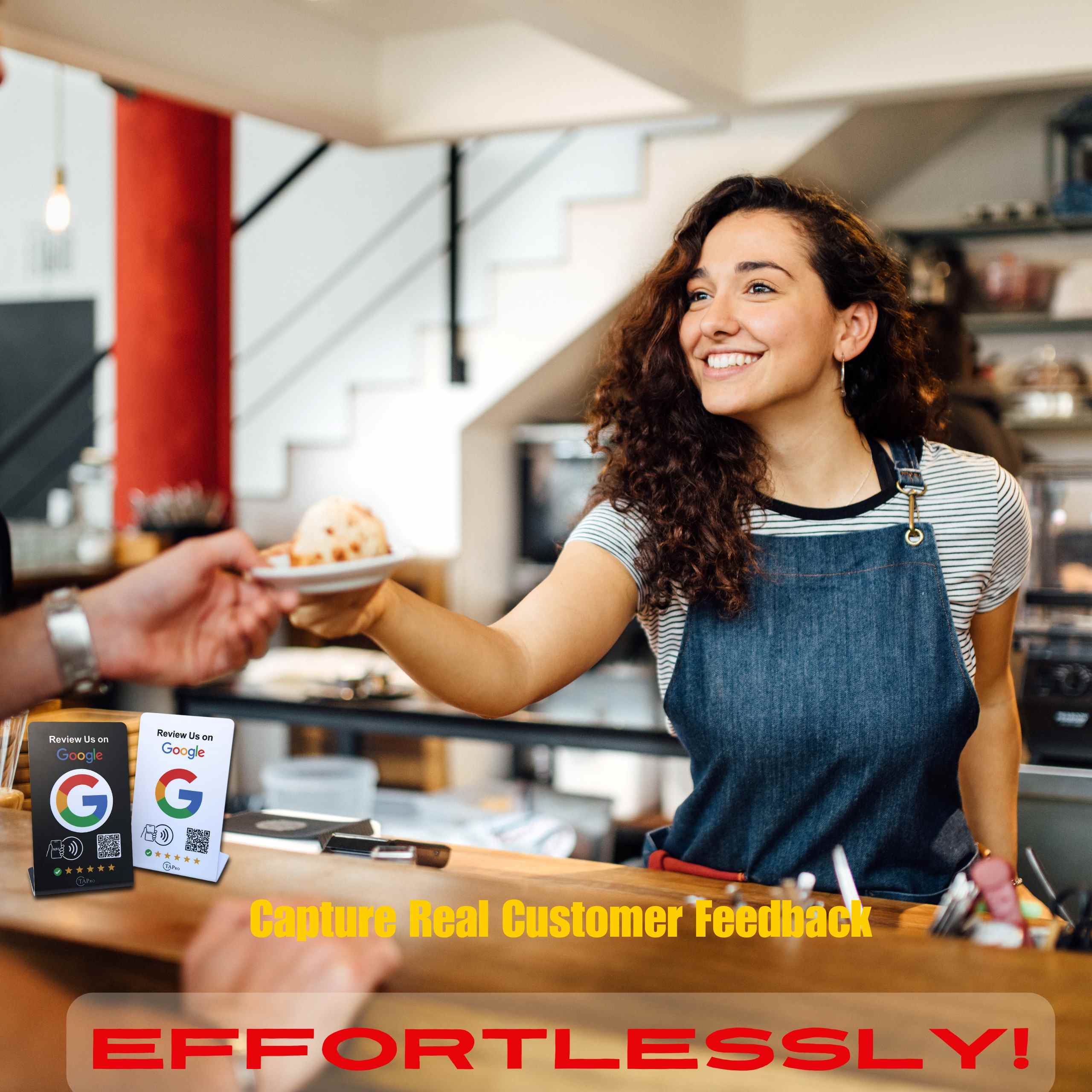 Google Review Stands QR Code Bundle – 2 Stands + 1 3M Card - Pro Pruner