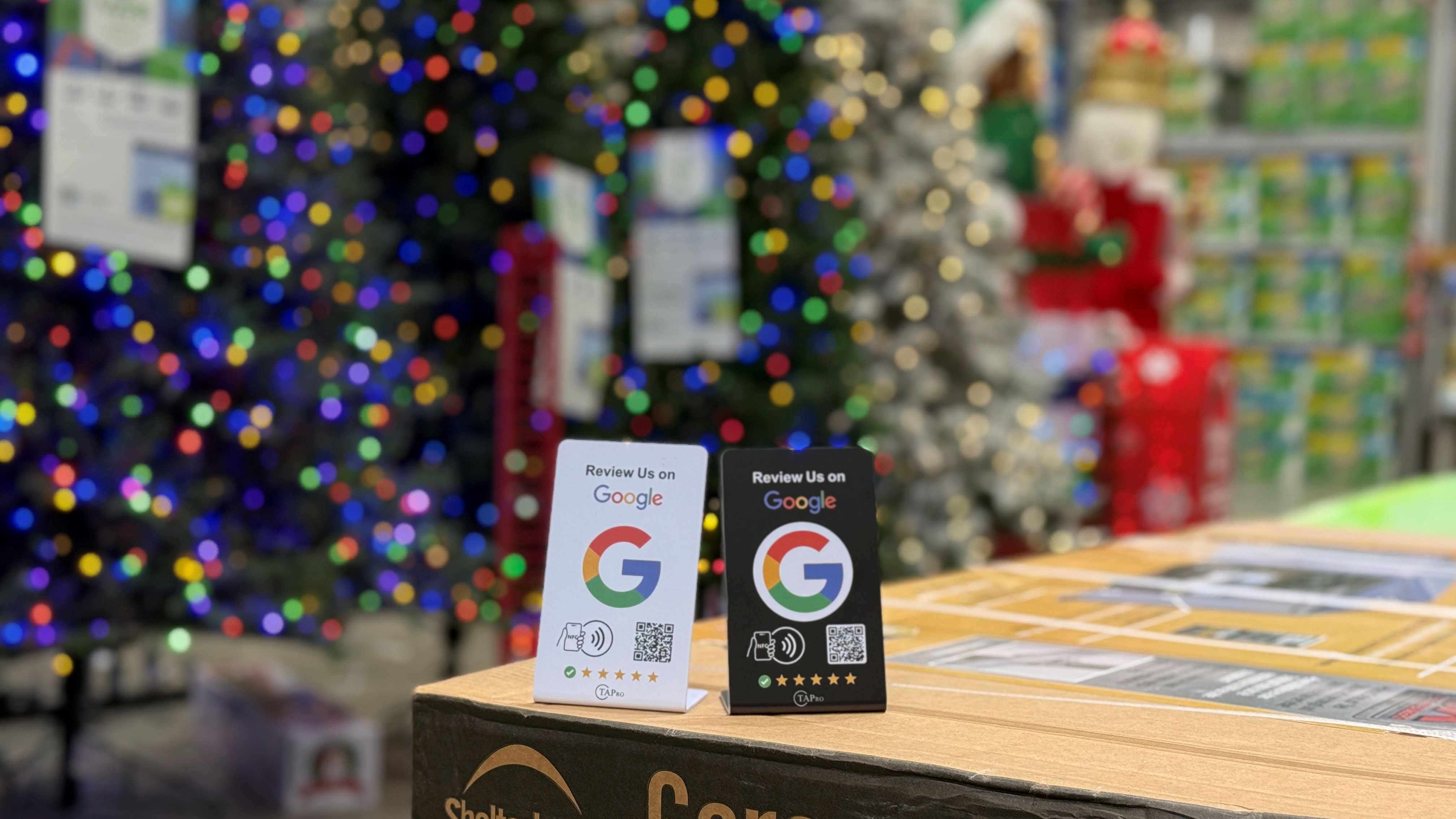 2 Google Review Stands Bundle - NFC & QR Tap for Instant Reviews 