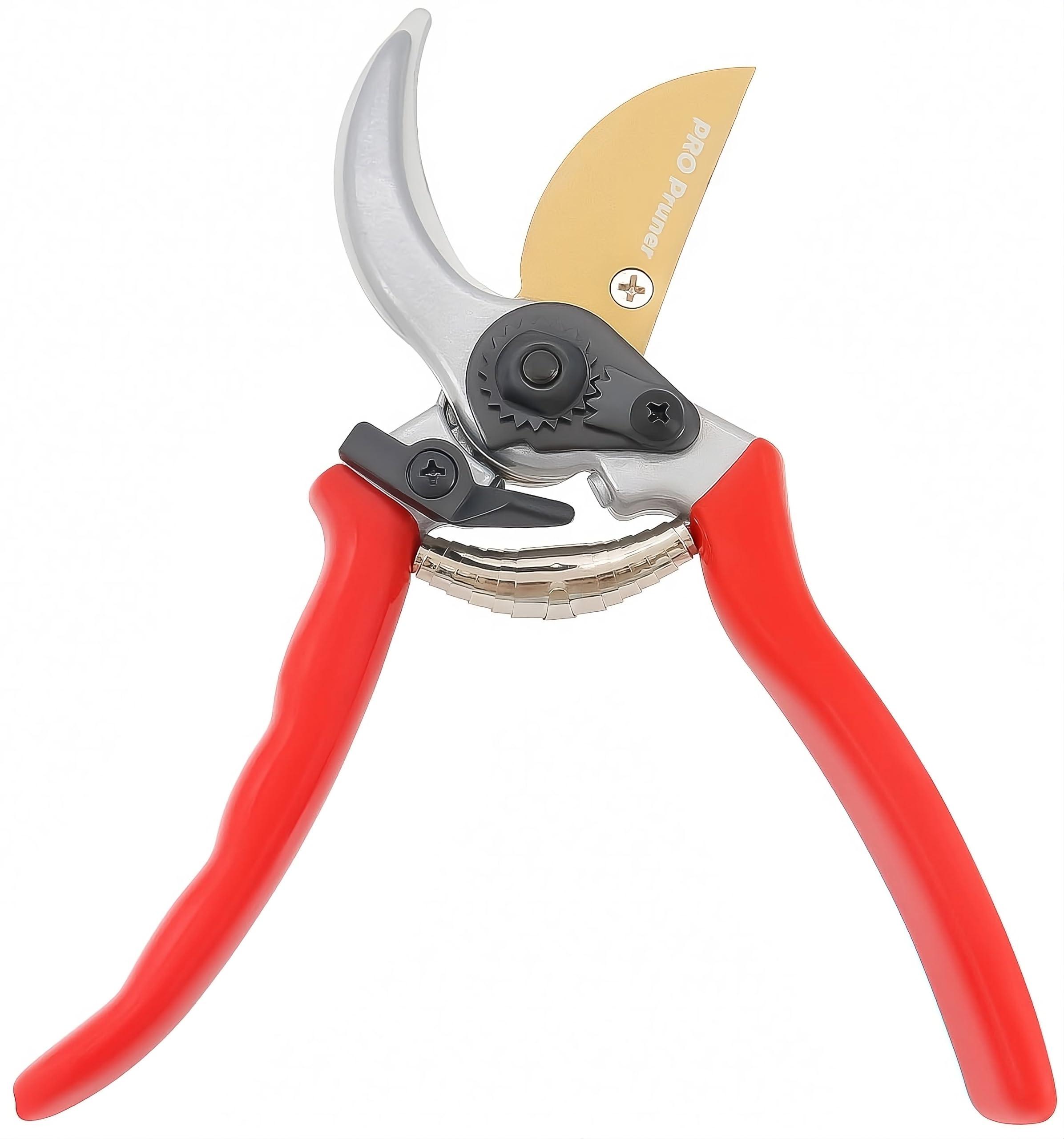 PRO Pruners Garden Shears Professional Grade Rust Free Blade and Comfortable Handles