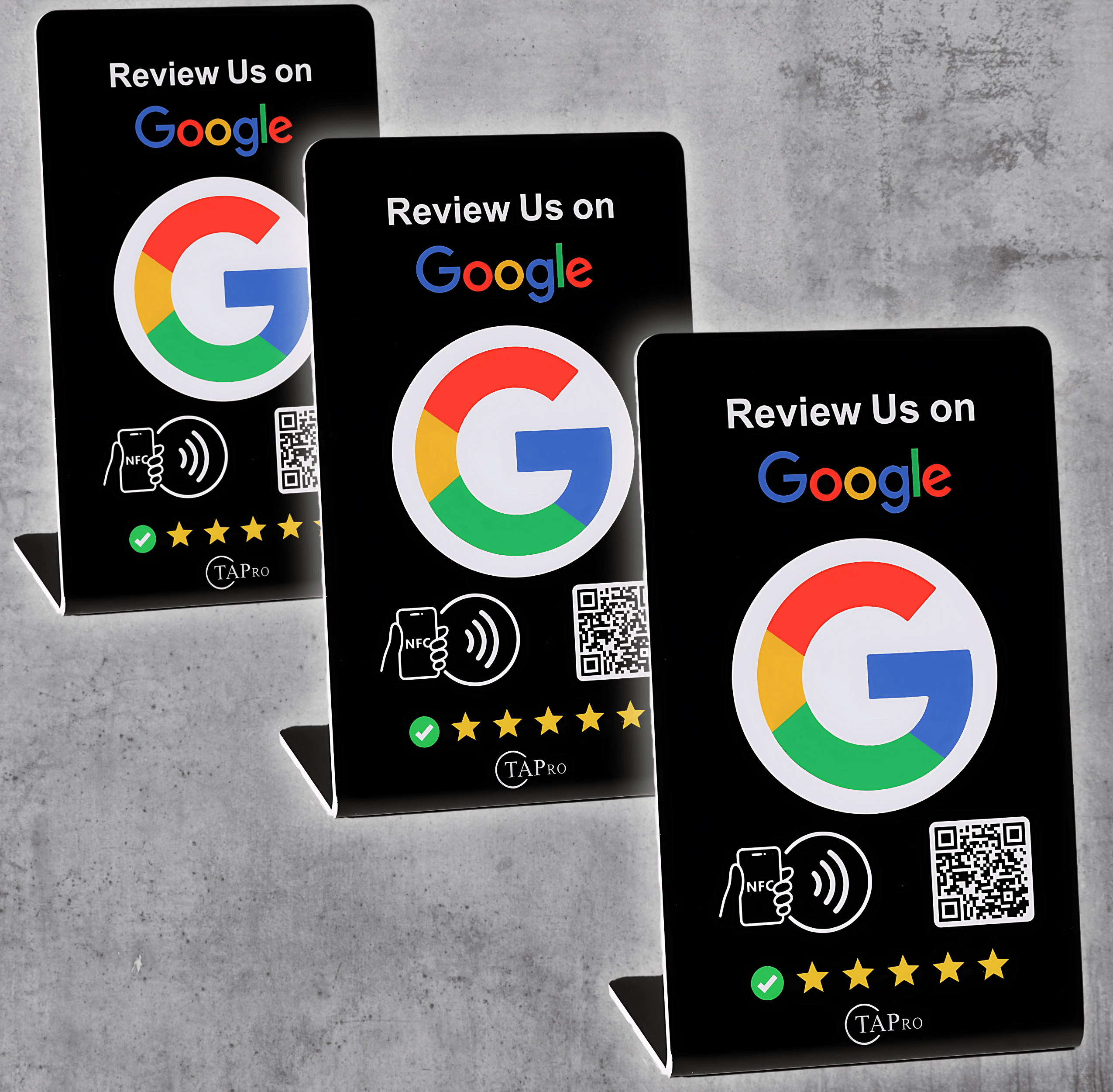Portable review collection tool, Google review signage