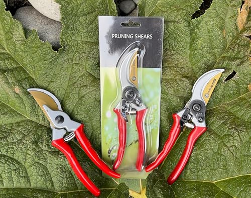 Heavy-duty Pruning Shears with Extra 2 SpringsUse as Pruners, Garden Shears, Heavy Duty Handheld Garden Pruning Shears - Pro Pruner