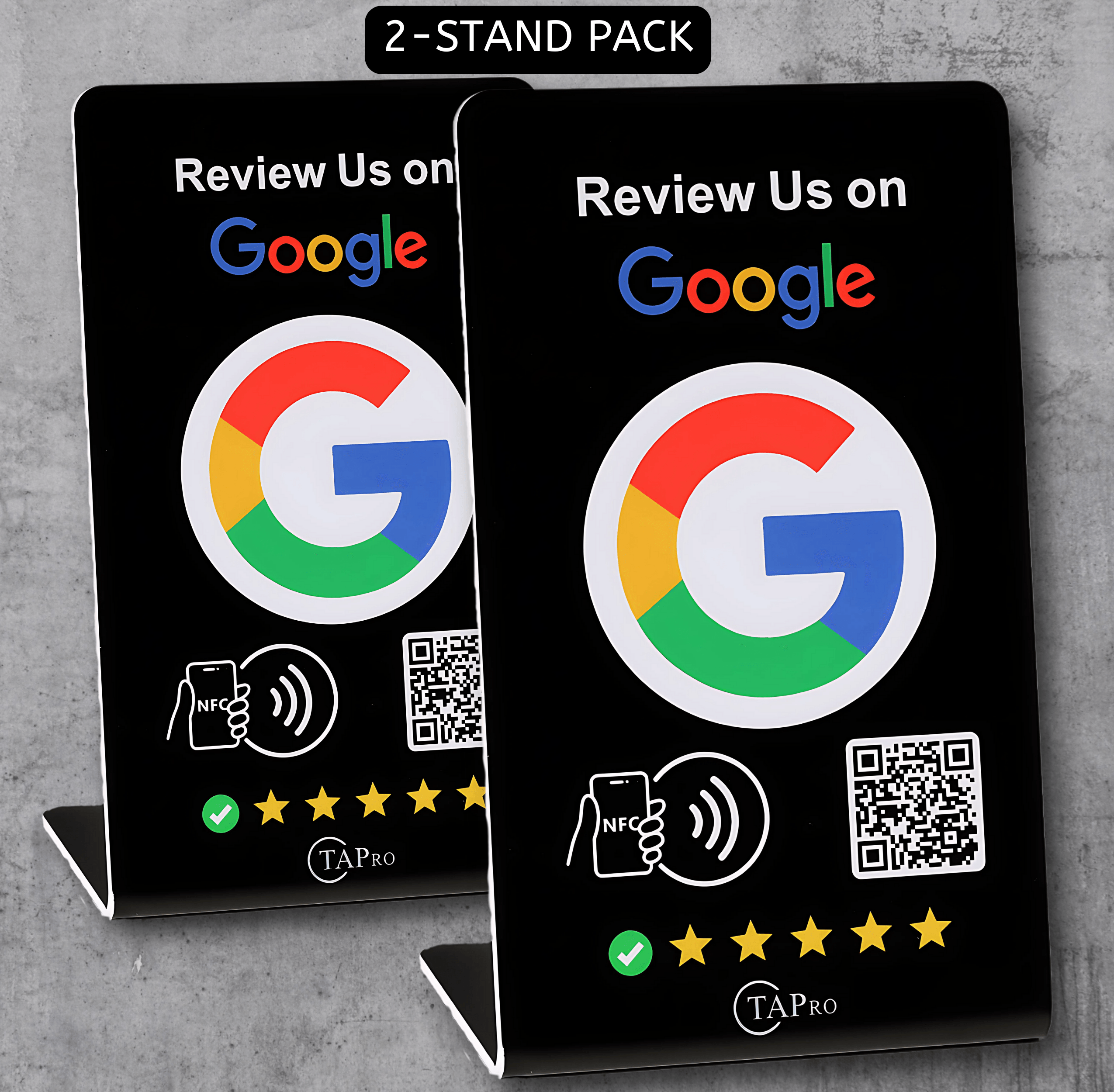 NFC Google Review Stand Nfc  - by TAPro (Black) Hot Seller - Review Us On Google  High Quality Product - Pro Pruner