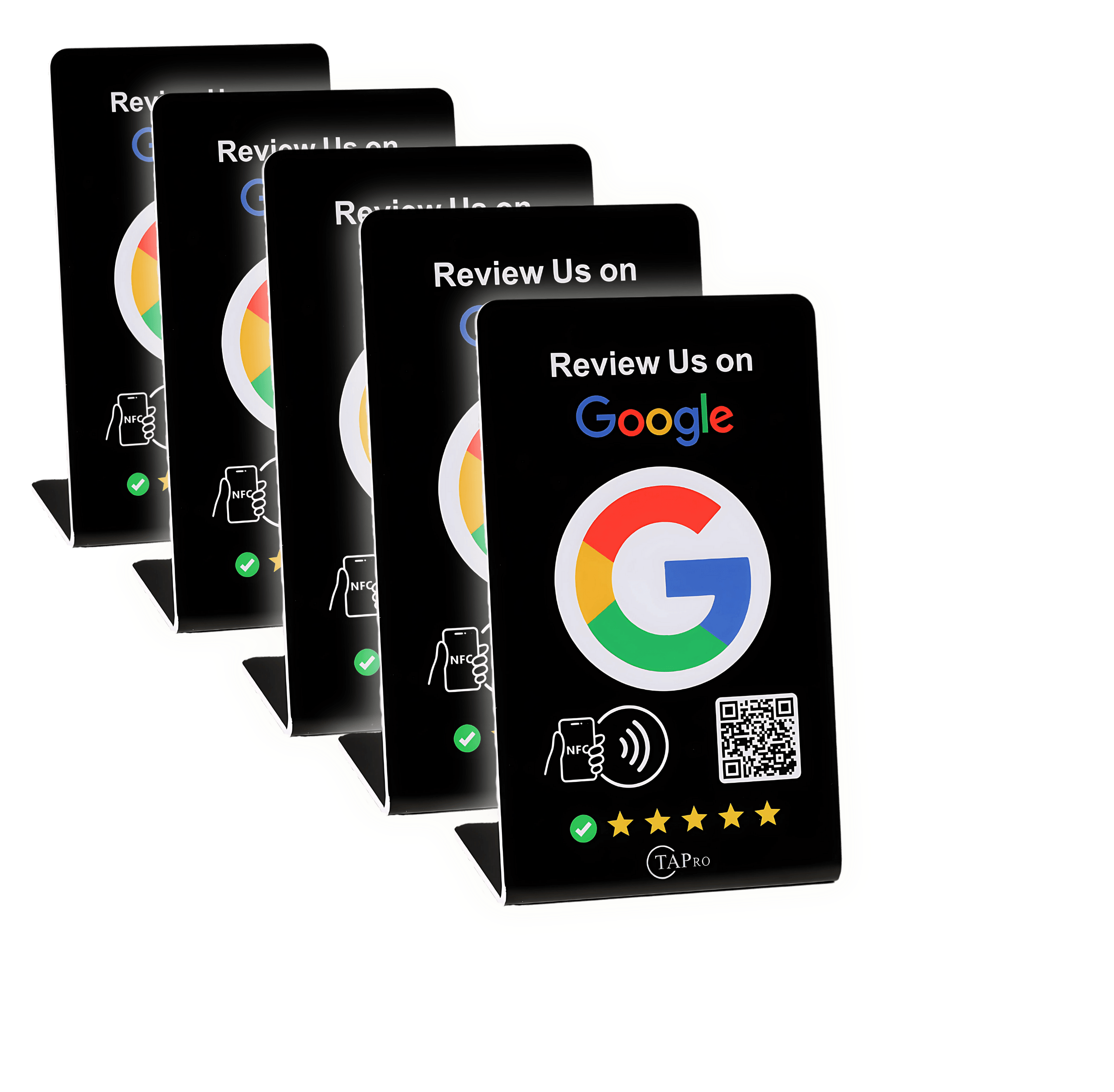 Google Review Stand Nfc with QR Code-TAPro (White) - Pro Pruner