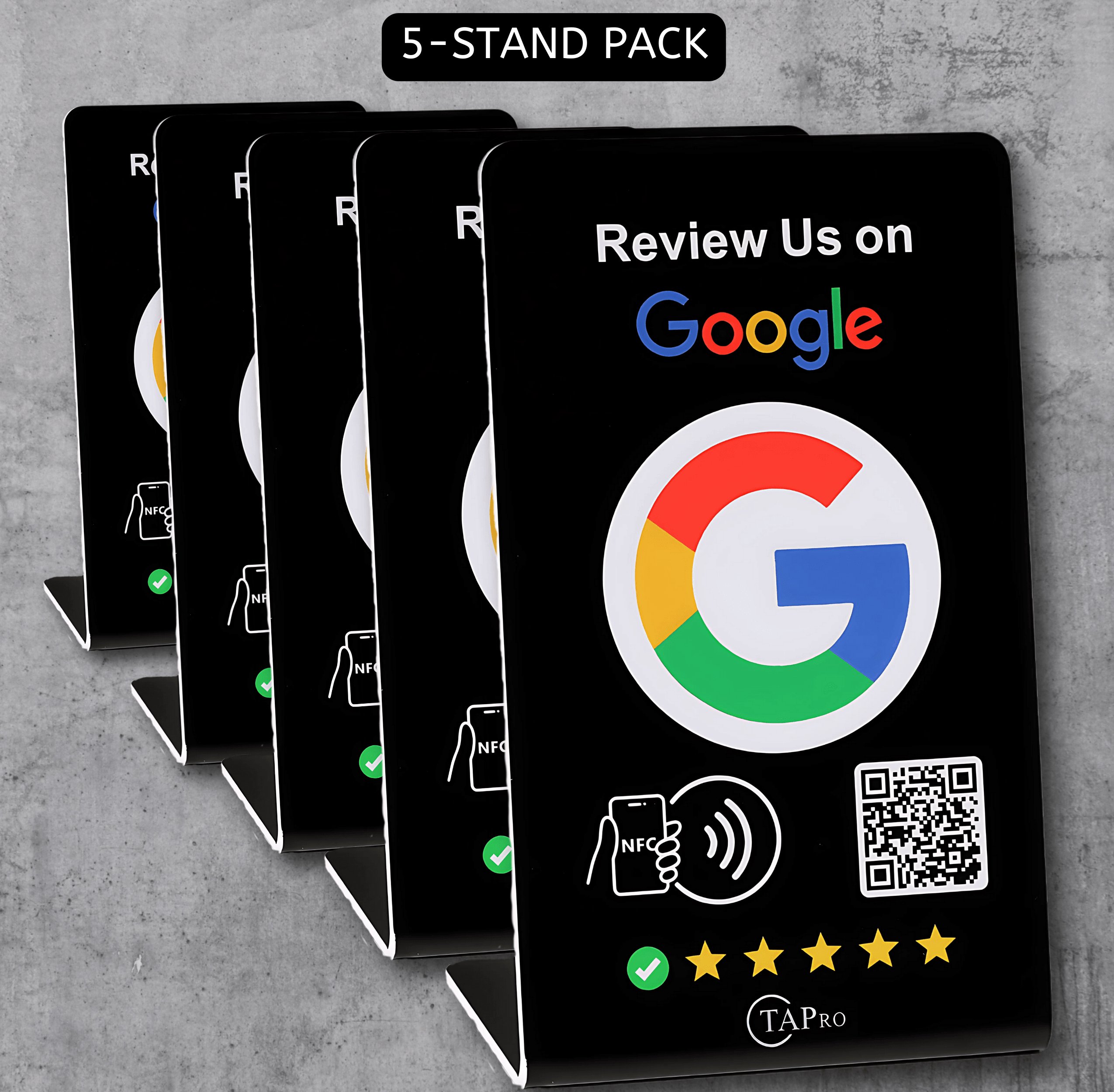 Customer feedback kiosk, Interactive review tool, Google review tap-to-review card