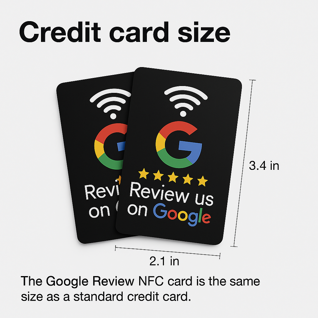Review Us on Google NFC Cards by TAPro – Tap-to-Review (1, 3 & 5 Pack)