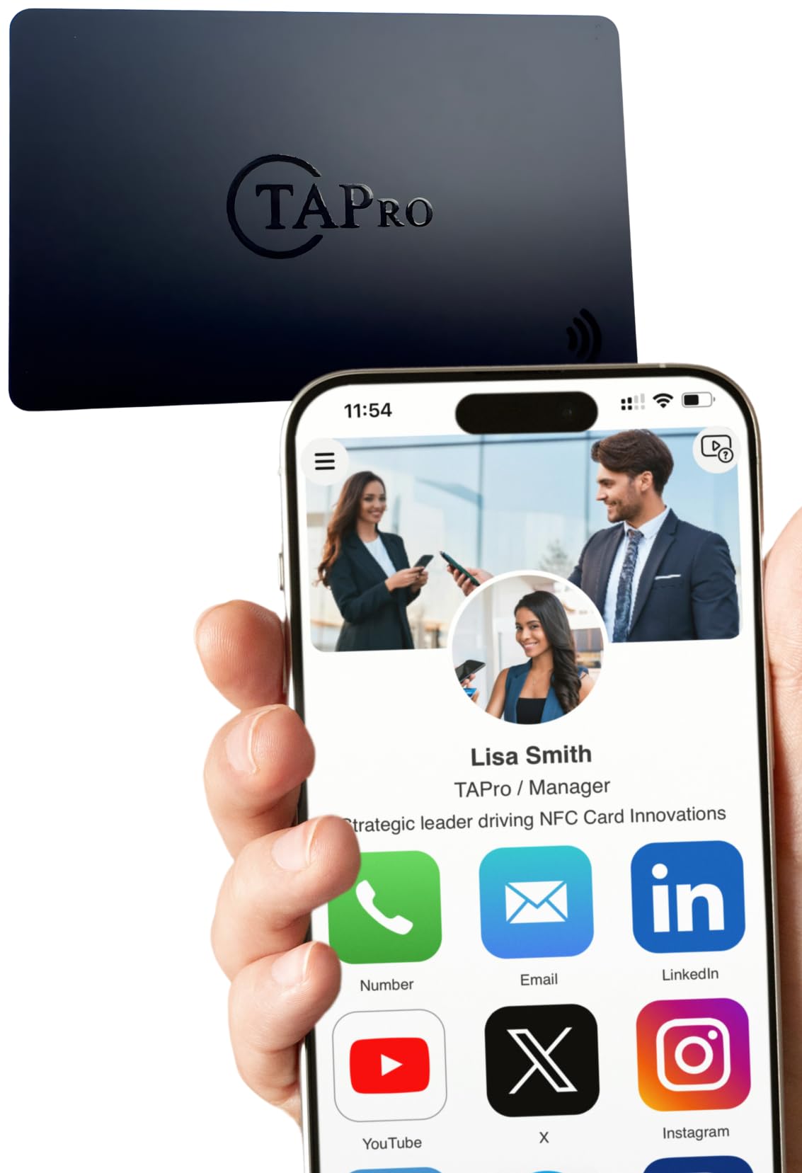 TAPro Digital Business Card & Digital Mini Tap to Share-NFC & Google Review Card 3M Sticker (3Items) - Pro Pruner